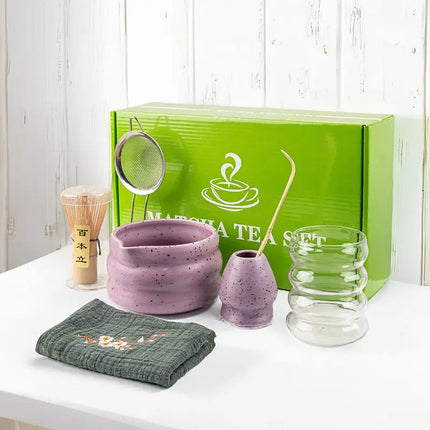 Matcha Essentials | 7-Piece Matcha Set with Bamboo Whisk & Scoop | Complete Kit for Perfect Tea Preparation 5