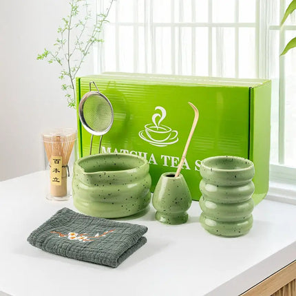 Matcha Essentials | 7-Piece Matcha Set with Bamboo Whisk & Scoop | Complete Kit for Perfect Tea Preparation 9