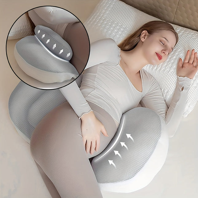 Maternity Comfort | Adjustable Pregnancy Pillow with Ergonomic Support | Versatile Design for Sleep and Nursing 0
