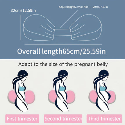 Maternity Comfort | Adjustable Pregnancy Pillow with Ergonomic Support | Versatile Design for Sleep and Nursing 2