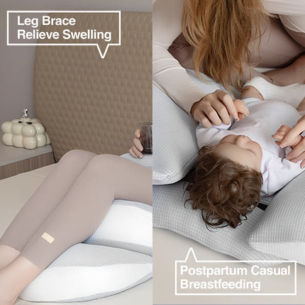 Maternity Comfort | Adjustable Pregnancy Pillow with Ergonomic Support | Versatile Design for Sleep and Nursing 7