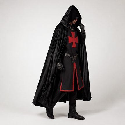 Medieval Knight Costume | Classic Tunic & Cloak Design for Themed Events 1