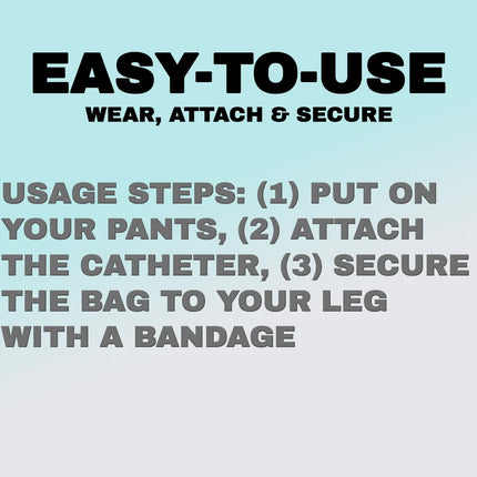 Urinal Pants with Leg Bag and Silicone Funnel, Leg Urine Bag for Travel – image 6