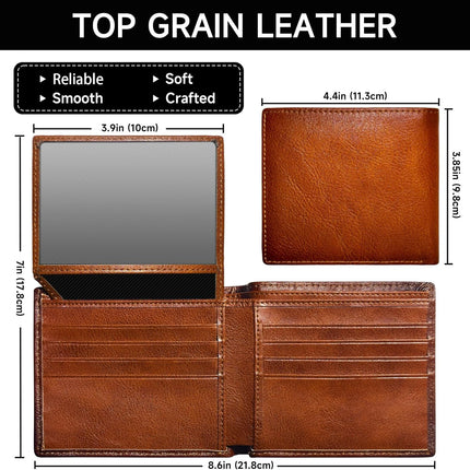 Men's Leather Wallet with RFID Blocking Technology | Slim Design for Ultimate Security 5