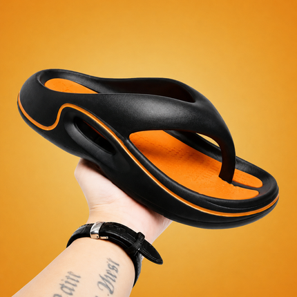 Men's Sandals | Cushioned Flip-Flop Slides with Sport Grip | Lightweight Comfort for Everyday Wear 1