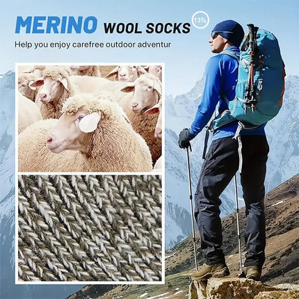 Merino Wool Hiking Socks | Extra Cushioning for Ultimate Comfort | Unisex Warmth for All Adventures 3