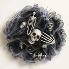 Halloween Garland with Skeleton Decorations, Halloween Decorations for Door and Wall, Halloween Party Decor