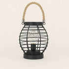 LED Table Lamp, Metal Wire Cage Desk Lamp with Warm White Ambient Light, Bedside Lamp for Bedroom and Living Room Decor