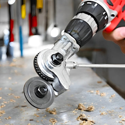 Metal Cutting Adapter | Heavy-Duty Drill Attachment with High-Hardness Blades | Precision Tool for Accurate Metalworking 0