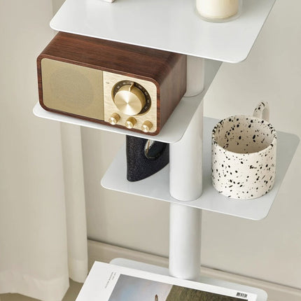 Mid-Century Bookshelf | 9-Tier Carbon Steel Display Rack for Stylish Storage 4