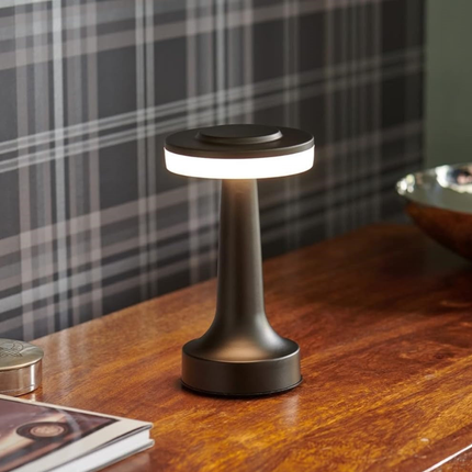 Mid-Century Modern Cordless LED Touch Lamp with Adjustable Brightness | Stylish Lighting for Any Space 10