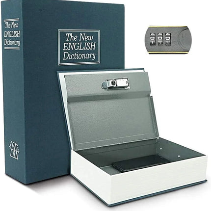 Book Safe Box with Key or Combination Lock, Fake Book Diversion Safe for Cash and Jewelry – image 16