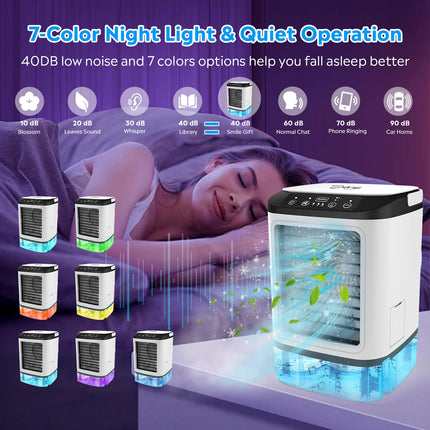 Mini Air Conditioner | 4-in-1 Portable AC with Fast Cooling & Adjustable Airflow | Ideal for Home, Office, and Travel 3