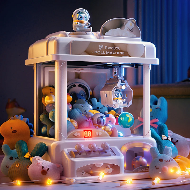 Mini Claw Machine | Coin Operated Arcade Game with Plush Prizes | Fun Gift for Kids 0