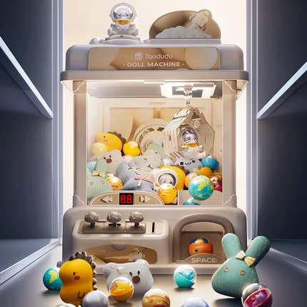 Mini Claw Machine | Coin Operated Arcade Game with Plush Prizes | Fun Gift for Kids 1