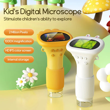 Mini Microscope | 1000X Handheld Tool with Compact Design | Ideal for Kids' Outdoor STEM Exploration 2
