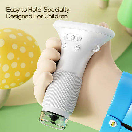 Mini Microscope | 1000X Handheld Tool with Compact Design | Ideal for Kids' Outdoor STEM Exploration 4