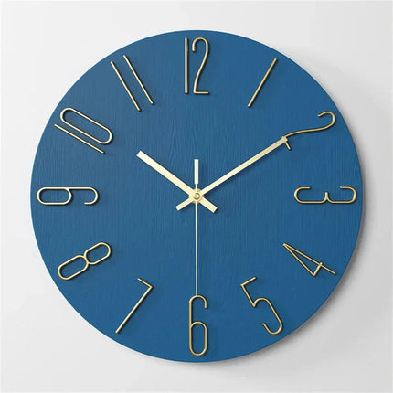 Minimalist Design | Modern Wall Clock with Frameless 3D Numerals | Silent Quartz Movement for Peaceful Timekeeping 2