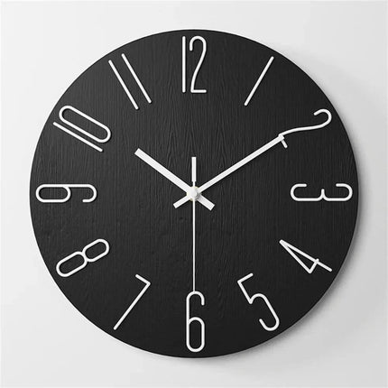 Minimalist Design | Modern Wall Clock with Frameless 3D Numerals | Silent Quartz Movement for Peaceful Timekeeping 4