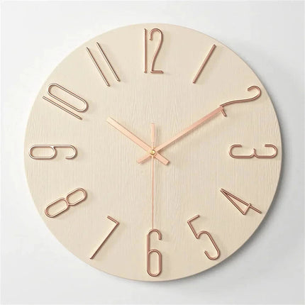 Minimalist Design | Modern Wall Clock with Frameless 3D Numerals | Silent Quartz Movement for Peaceful Timekeeping 6