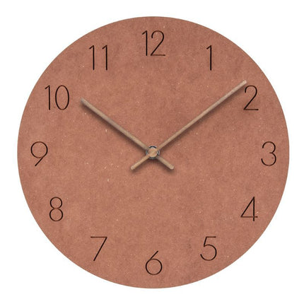 Minimalist Wall Clock Decor | Silent 29 cm Wood Clock with Elegant Scandinavian Design for Tranquil Spaces 6