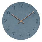 Minimalist Wall Clock | Silent Grey Dial with Copper Hands for Modern Decor 0
