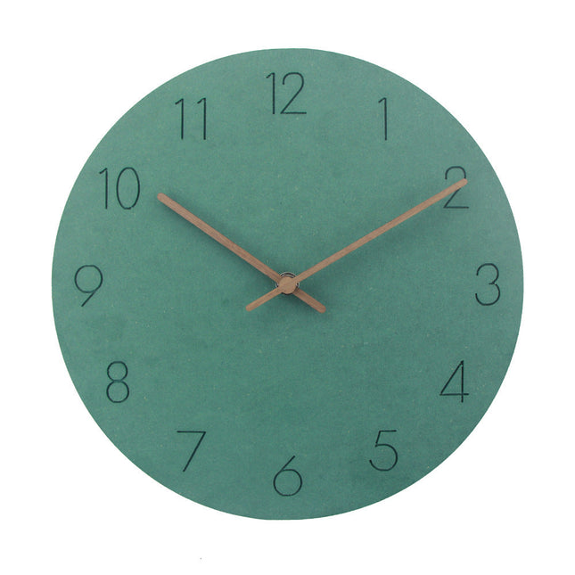 Minimalist Wall Clock | Silent Grey Dial with Copper Hands for Modern Decor 1