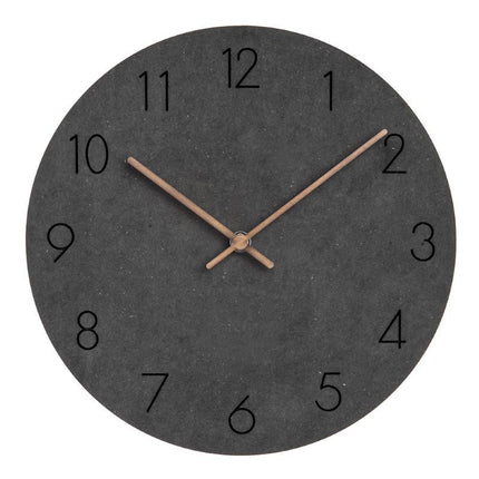 Minimalist Wall Clock | Silent Grey Dial with Copper Hands for Modern Decor 2