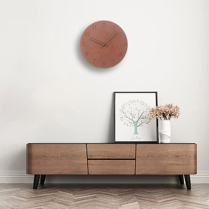 Minimalist Wall Clock | Silent Grey Dial with Copper Hands for Modern Decor 7