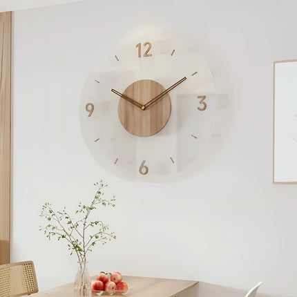 Minimalist | Large Wall Clock with Silent Quartz Mechanism | Modern Wooden Decor for Elegant Interiors 6