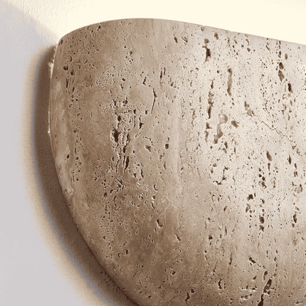 Minimalist | Wall Light Sconce with Textured Plaster Finish | Soft Ambient Illumination for Tranquil Spaces 2