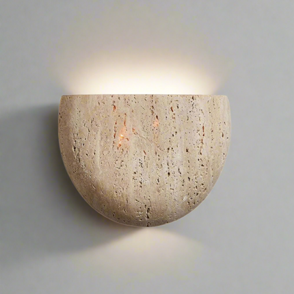 Minimalist | Wall Light Sconce with Textured Plaster Finish | Soft Ambient Illumination for Tranquil Spaces 4