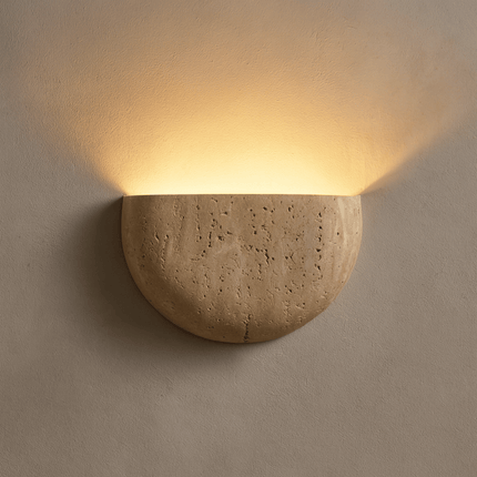 Minimalist | Wall Light Sconce with Textured Plaster Finish | Soft Ambient Illumination for Tranquil Spaces 7
