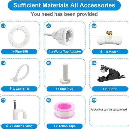 Misting System for Outdoor Use with Quick Setup | Efficient Cooling Solution for Garden and Patio 7