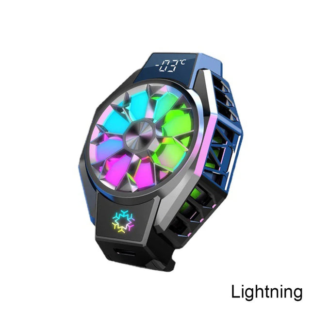 Mobile Fan | Clip-On Cooling Fan with Smart Temperature Display | Portable Solution for Mobile Devices 0