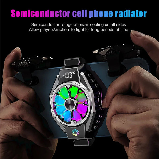 Mobile Fan | Clip-On Cooling Fan with Smart Temperature Display | Portable Solution for Mobile Devices 1