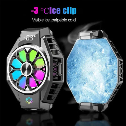 Mobile Fan | Clip-On Cooling Fan with Smart Temperature Display | Portable Solution for Mobile Devices 2
