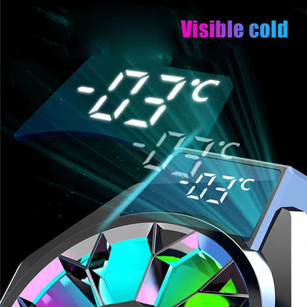 Mobile Fan | Clip-On Cooling Fan with Smart Temperature Display | Portable Solution for Mobile Devices 4