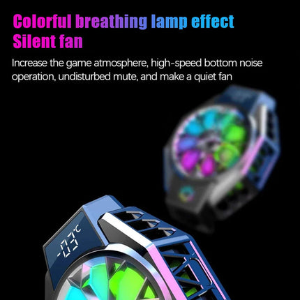 Mobile Fan | Clip-On Cooling Fan with Smart Temperature Display | Portable Solution for Mobile Devices 8