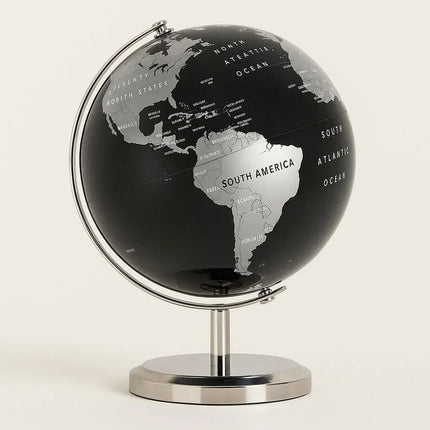World Globe for Desk, World Map Globe with Metal Stand – image 4