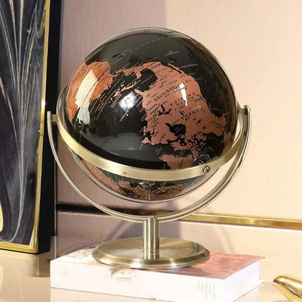World Globe for Desk, Decorative Globe for Home Office Decor and Desk Accessories