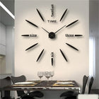 Modern Acrylic Wall Clock | Large Mirror Finish Design for Elegant Home Decor 0