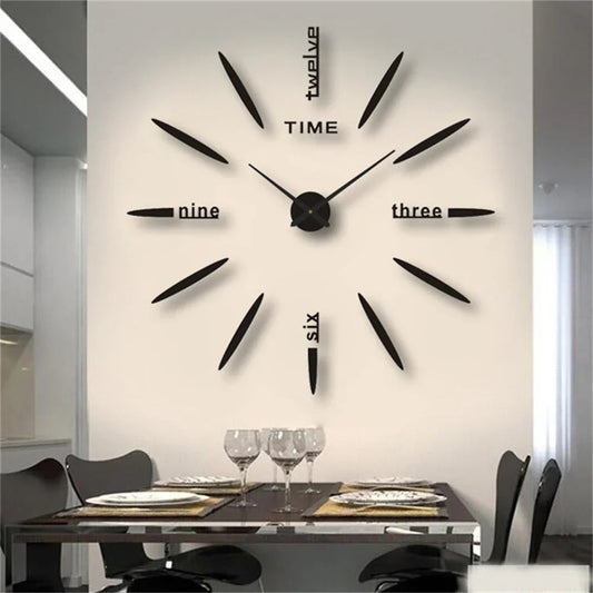 Modern Acrylic Wall Clock | Large Mirror Finish Design for Elegant Home Decor 0