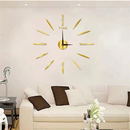 Modern Acrylic Wall Clock | Large Mirror Finish Design for Elegant Home Decor 4