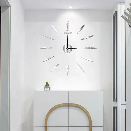 Modern Acrylic Wall Clock | Large Mirror Finish Design for Elegant Home Decor 5