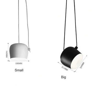 Modern Black Pendant Light with Drum Design | Stylish Kitchen Pendant Lighting for Ambient Illumination 8