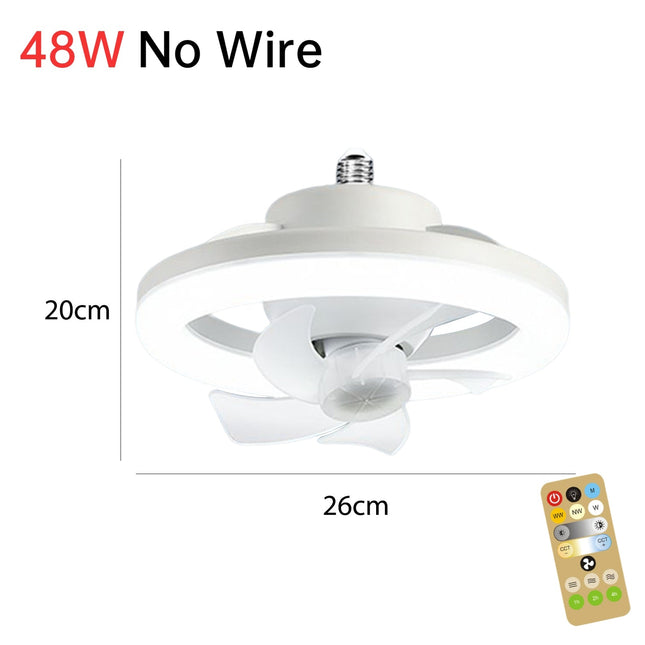 Modern Ceiling Fan Light with Remote Control & Dimmable Features | Stylish Design for Comfortable Indoor Atmosphere 0