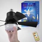 Modern Ceiling Fan with Integrated LED Light & Remote Control for Efficient Airflow 0