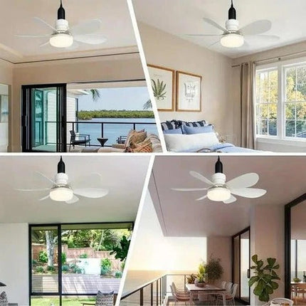 Modern Ceiling Fan with Integrated LED Light & Remote Control for Efficient Airflow 4