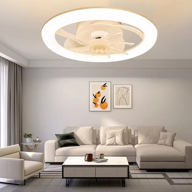 Modern Ceiling Fans with Lights | LED Flush Mount Design with Remote Control for Year-Round Comfort 1